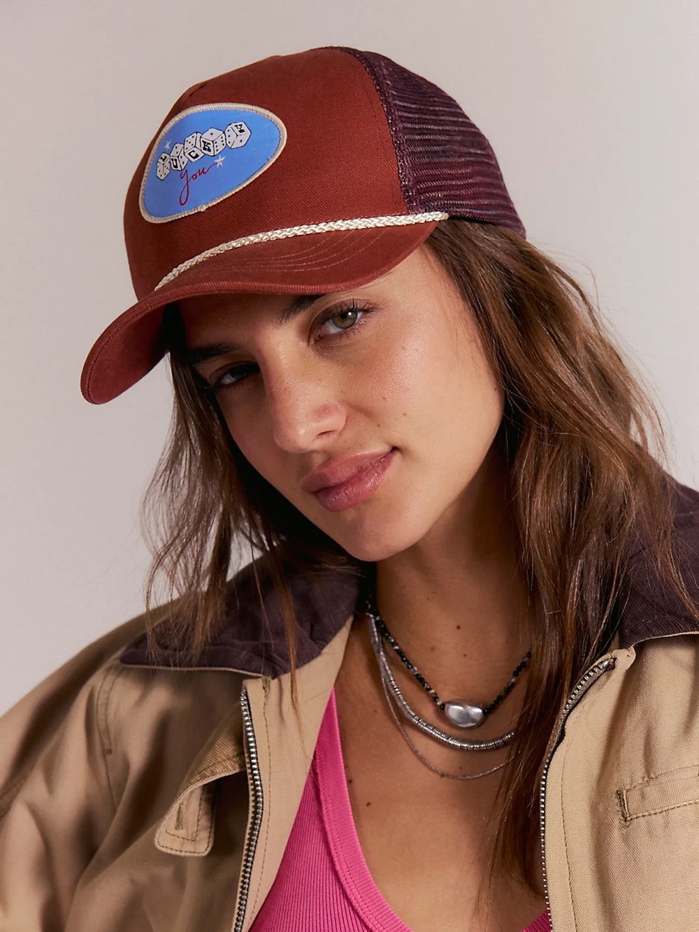 Free people Understated Leather Lucky You Hat